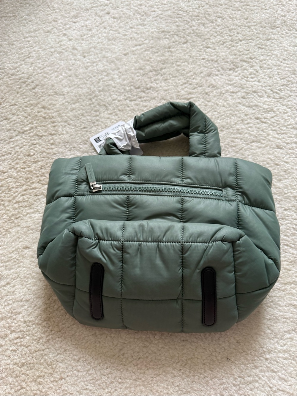 lululemon athletica Quilted Grid Tote Bag Mini 5L - Grey Eucalyptus - Picture 4 of 7